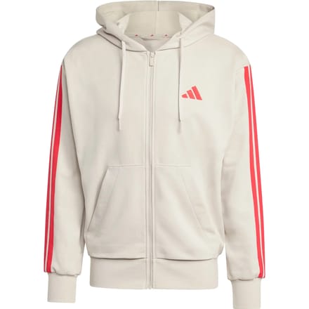 Capuchon met volledige rits adidas Essentials 3-Stripes French Terry