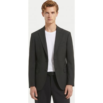 Brooks Brothers Wool Jacket Dark Grey Größe: 48 | Blazer Outlet | Herren | Grau