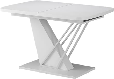Vicco Eettafel Fenaro, Wit, 120-160 x 80 cm uitschuifbaar