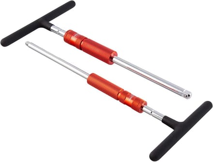 Verstelbare T-Handvat Snelheidsmoersleutel Set (2-delig) - 1/4" & 3/8" Aandrijving
