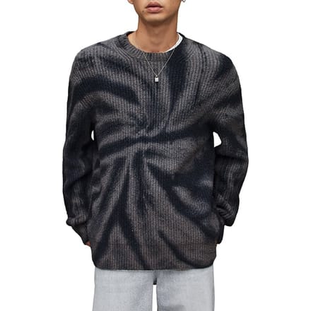 AllSaints Camden Crew Charcoal Taglia: XXL | Maglioni a maglia Outlet | Uomo | Nero
