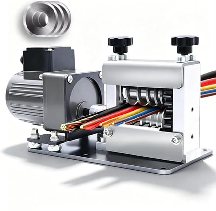 Elektrische Striptang - Automatisch Draadstripper - Snel Kabels Strippen - 6 Gat Ontwerp - 1-16 mm² - Grijs