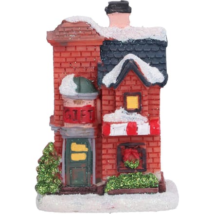 Kerst Hars Huis LED Warm Licht Micro Landschap Hars Huis Decoratie Kerstcadeau brown