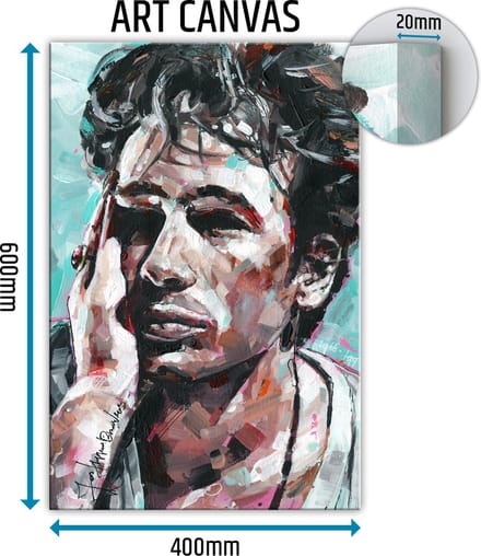 Jeff Buckley canvas schilderij 40x60 cm