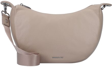 MANDARINA DUCK Leren Schoudertas Mellow Leather Hobo Bag Warm Taupe