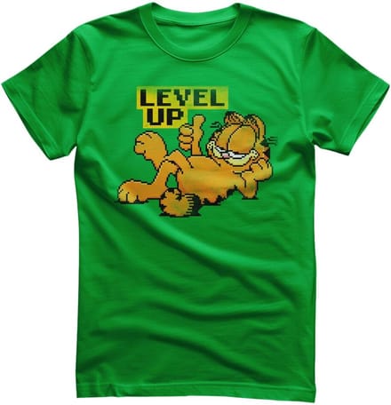 Garfield Level Up T-shirt WB-1-GAR013