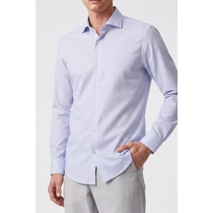 Calvin Klein Slim Perf Solid Shirt Blue Taglia: 41 | Camicie Business Outlet | Uomo | Blu