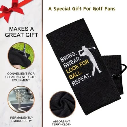Livano Golf Handdoek - Golfhanddoek - Golf Accessoires - Towel - Comfortabel - Grappige Tekst