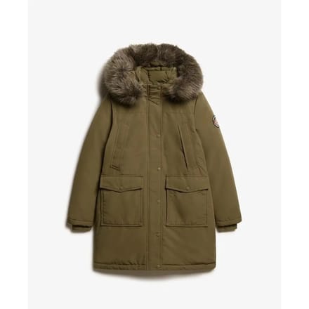 Superdry - Everest parka van imitatiebont - Dames - Gewatteerde jassen