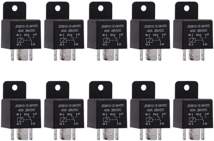 10 Stuks 24V 40A Auto Relais 5 Pin - Schakelaar voor Auto en Motor