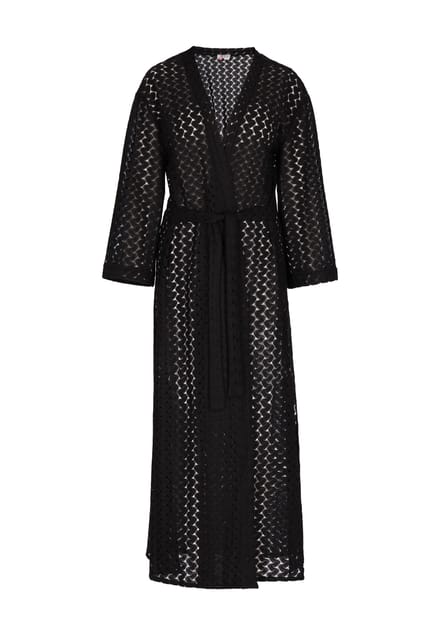 IZIA Kimono Dames zwart