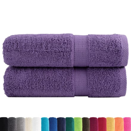 vidaXL - Badhanddoeken - SOLUND - 2 - st - 600 - g/m² - 70x140 - cm - paars