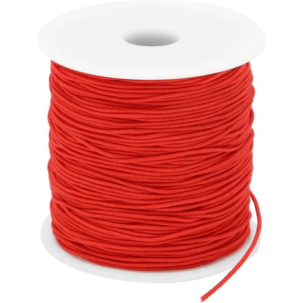1mm X 100m Naaien Kleding Maken Elastisch Garen Elastisch Koord DIY Kralen Rijgkoord Rood red