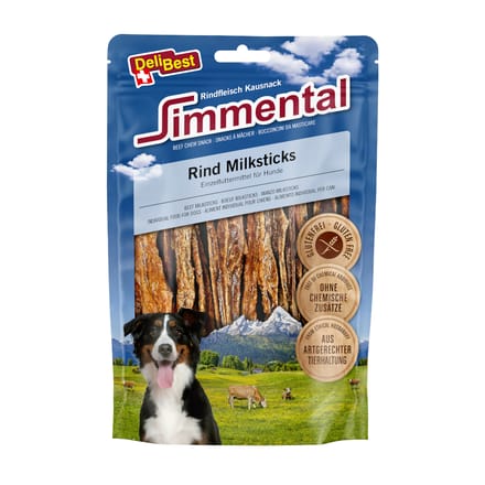 200g DeliBest Simmental rund Milksticks hondensnacks