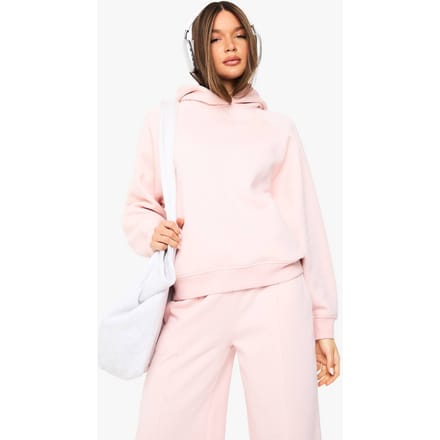 boohoo Dames Raglan Naad Oversized Hoodie | Lichtroze | Maat: Medium