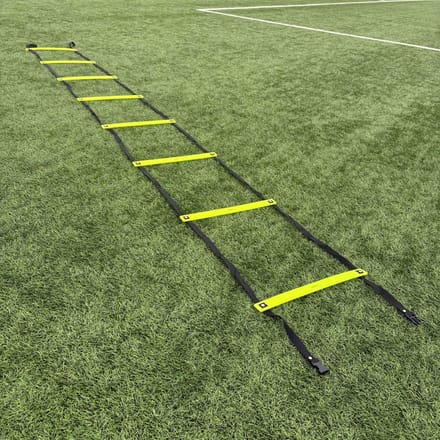 Loopladder 6 meter vaste treden | Inclusief draagtas - Trainingsmaterialen - Speedladder - Tacticcoach Trainingsladder