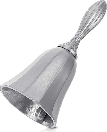 Allecto Plus - Massieve messing handbel met extra luid geluid voor tafel, scheepvaart en evenementen