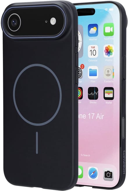Mobiparts Slim Line Case geschikt voor Apple iPhone Air - MagSafe Onyx - Zwart