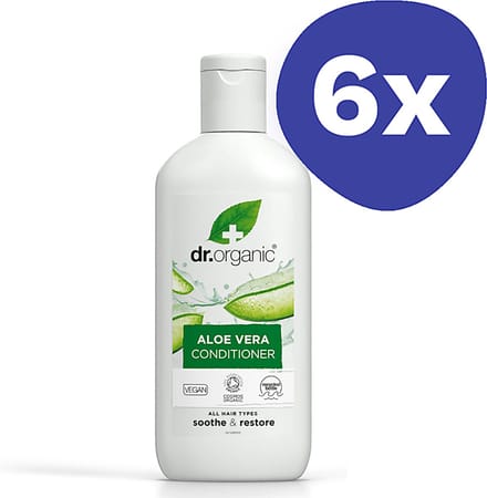 6x Dr. Organic Aloe Vera Conditioner 265 ml