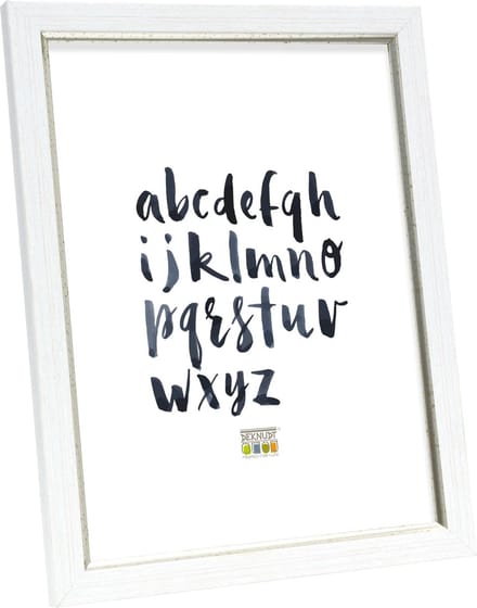 Deknudt Frames fotolijst S46AF1 - witte schilderlook - biesje - 20x30