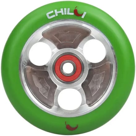 Rubber scooterwiel met aluminium naaf Chilli