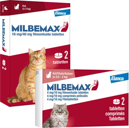 Milbemax - kleine kat - 16 tabletten