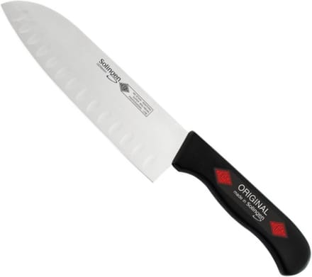 Eikaso Solingen Santokumes 16 cm – Semi-flexibel met Kuilen – Ergonomisch Handvat