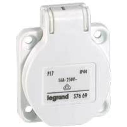 Legrand inbouwstopcontact 230V 16A wit P17 - 057669