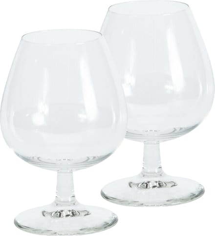 Excellent Houseware Cognac glazen - 12x stuks - glas - 350 ml - likeur glazen