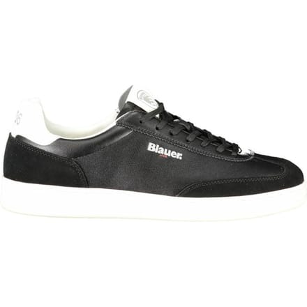 Blauer Zwarte Polyurethaan Heren Sneaker
