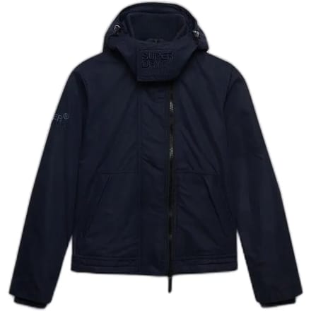 Superdry Microvezel Arctic Windcheater Jas met Capuchon Blauw Grootte: 38
