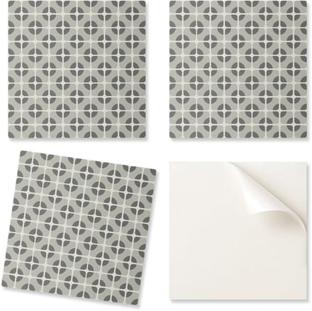 Vinyl wandtegelset met geometrisch patroon 9x30x30 cm