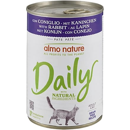 6x400g Konijn Almo Nature Daily Menu Kattenvoer