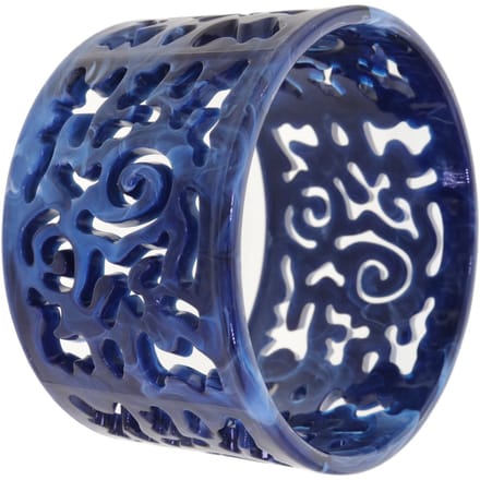 Behave – Armband – Blauw – Acryl – Nikkelvrij – Opengewerkt – Statement Design