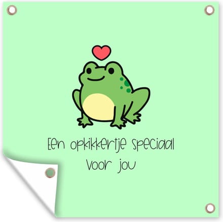 Tuindoek Sterkte - Quotes - Dieren - Opkikker - 100x100 cm