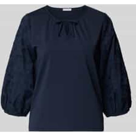 regular fit blousetop van katoenmix