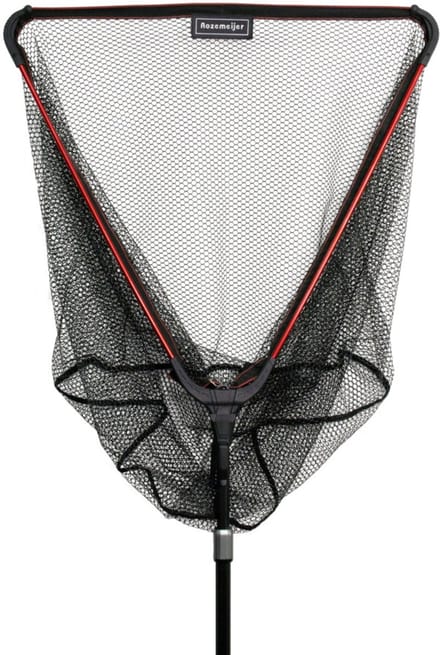 Rozemeijer - Easy Folding Landingnet - Rubber Schepnet 70 x 60 cm - Telescopische Steel 160 cm