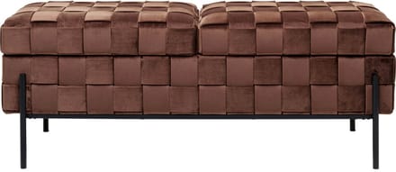 Opbergbank Weave bruin Kare Design