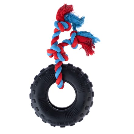 TIAKI rubberband met touw Ø15xH5cm Hond