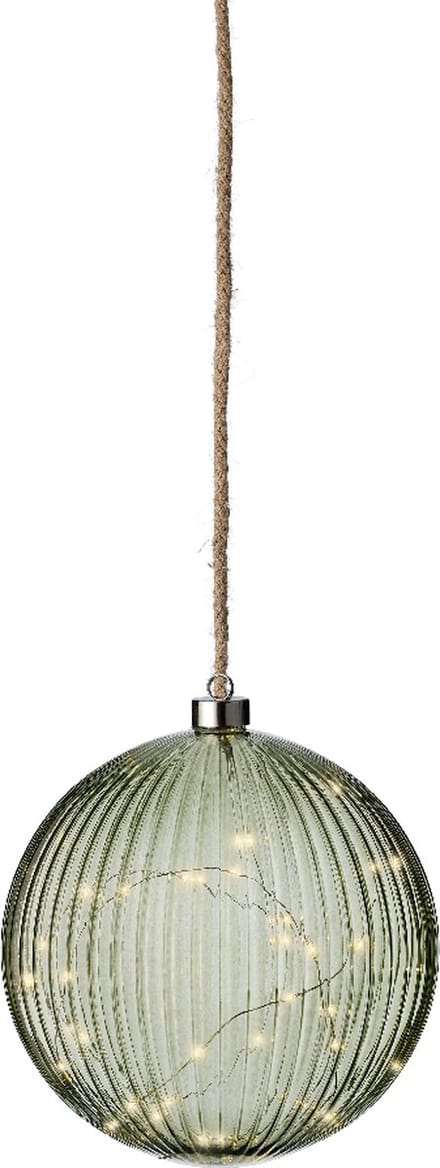Lumineo Micro LED bal lamp ø20 cm - 40 LED lampjes - Groen