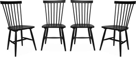 sweeek - Set van 4 hevea houten barstoelen, romie, b 50,8 x d 44,2 x h 90cm