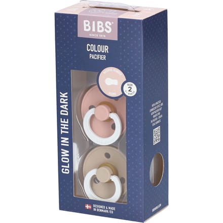 Bibs fopspeen size 2 - Glow in the dark Blush Night Vanilla Night unisex