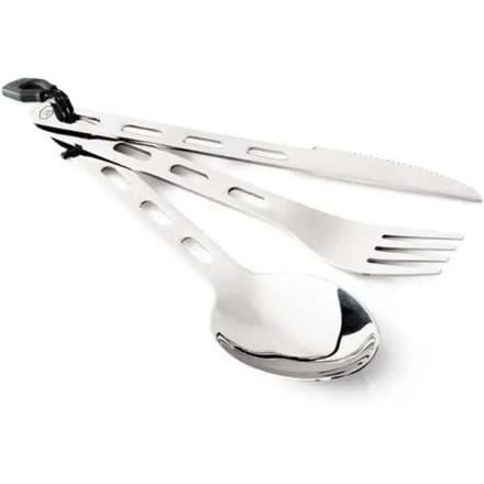 GSI outdoors Glacier Stainless Cutlery Set 3pc (Kleur - RVS)