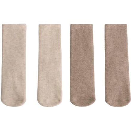 Prénatal antislip sokken 2 paar Mid Brown Melange 24/25 unisex