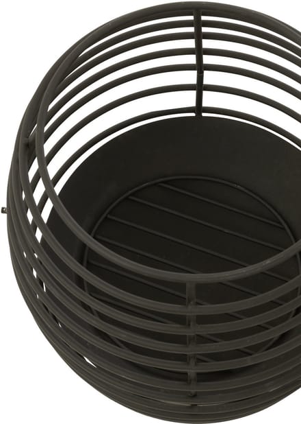 J-Line vuurschaal Rond Rinds - ijzer - zwart - small