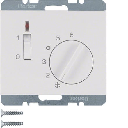 Hager Berker thermostaat met verbreekcontact en LED-indicator - 20307109 - E3H8B