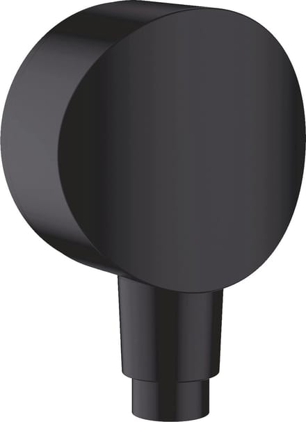 hansgrohe Wandaansluiting FixFit S, slangaansluiting met terugslagklep, matzwart