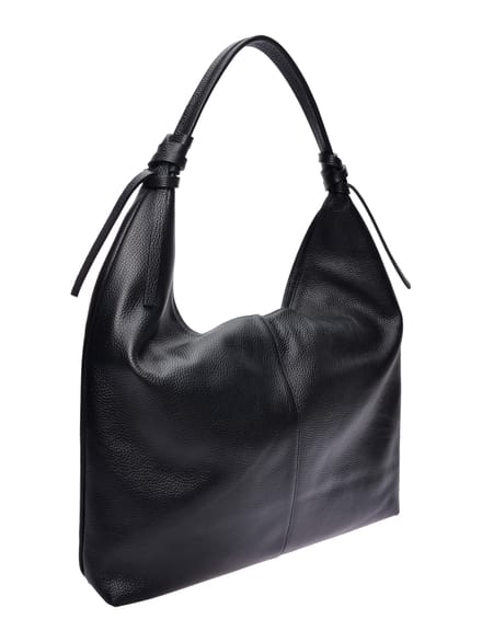 Roberta M Zwart Rundleer Tas