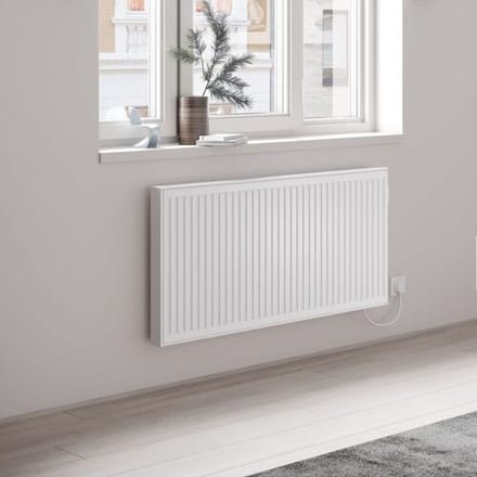 Kermi x-therm e flat electric radiator horizontal 60 x 50 cm F1E21060050RAL901664K