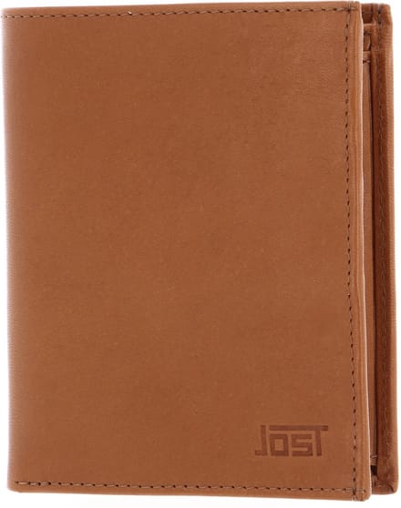 JOST Leren Portemonnee Futura Wallet Cognac Lichtbruin